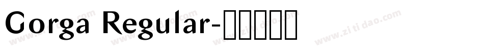 Gorga Regular字体转换
